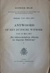  - Antwoord op het Duitsche Witboek van 10 mei 1915  "Die völkerrechswidrige Führung des belgischen Volkskriegs" I