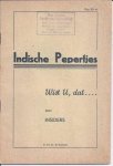 INSIDERS (J.T. Mojet, publ.) - Indische Pepertjes. Wist U, dat...