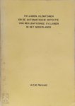 Antonius Clemens Maria Rietveld - Syllaben, klemtonen en de automatische detectie van beklemtoonde syllaben in het Nederlands