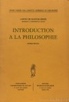 RAEYMAEKER, L. DE - Introduction a la philosophie.