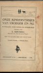 Abramsz, S (verzameld door)/Sluyters, Jan (met plaatjes van) - Onze kinderversjes van vroeger en nu : bloemlezing voor de kinderkamer tweede bundel 2e druk ills. Jan Sluyters