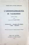 Louis de La Vallée Poussin - L'Abhidharmakosa de Vasubandhu