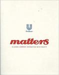 Rooi, M de - Unilever Matters; a global company interacting with society / druk 1