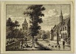 J. Bulthuis, K.F. Bendorp - Antieke prent Friesland: Kamminga State te Leeuwarden (zonder tekst).