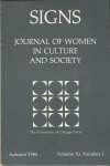 redactie - SIGNS Journal of women in culture and society, volume 10 number 1
