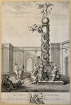 Unknown master - Antique print, etching and engraving | Immortal heroes (onsterfelijke Nederlandse helden, allegorie op herstel stadhouder Willem V), published 1787, 1 p.