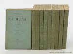 Haureau, B. - Histoire litteraire du Maine. Nouvelle edition [ 10 volumes ].