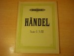 Handel; G.F. (1685 - 1759) - Suite I - VIII; Kompositionen fur Klavier; Helft 1; (Adolf Ruthardt)