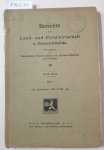 Kaiserliches Gouvernement von Deutsch-Ostafrika (Hrsg.): - Berichte über Land- und Forstwirtschaft in Deutsch-Ostafrika : Erster Band : Heft 1 :