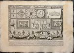 Jean Barbault (ca. 1718-1762), and Giovanni Battista Piranesi (1720-1778) - [Antique print, etching, Piranesi] Ornamenti di Stucco, esistenti nella Volta della Stanza Sepolcrale di L. Arrunzio (stucco decoration on the tomb of L. Arruntius), published 1756-1784, 1 p.