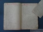 Arthur Proost. - Livre de Musique. [Handgeschreven liederboek, liedjesschrift.]