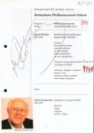 Rostropowitsch, Mstislaw: - [Programm mit eigenh. Unterschrift] Mstislav Rostropovitsj in Rotterdam. Zaterdag 18 april 1992 - de Doelen - 20.15 uur. Rotterdams Philharmonisch Orkest. Dirigent Mstislav Rostropovitsj, Alexander Toradze piano