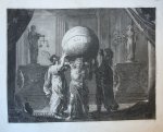 Pieter Nolpe (c. 1613-ca. 1653), after Claes Moeyaert (1591-1669) - [Antique history print, etching] Louis XIII as Hercules carrying the globe of France on his shoulders, published 1639.