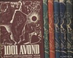 Lokhorst, Emmy van - e.a. - 1001 Avond. Groot Verhalenboek voor den Nederlandschen Lezer (6 delen)