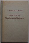 Andre de la Porte G - Miniatuur muziekgeschiedenis
