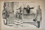 Braakensiek, Johan (1858-1940) - [Original lithograph/lithografie by Johan Braakensiek] Lang verwacht, Nooit gedacht, 13 October 1889, 1 pp.