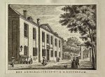 J. Bulthuis, K.F. Bendorp - Antieke prent Zuid-Holland: Het Admiraliteits-Huis te Rotterdam.