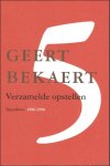 BEKAERT, GEERT / Christophe Van Gerrewey  / Mil De Kooning / Herman Stynen - Verzamelde opstellen / Bekaert, Geert / volume 5 Spoorloos, 1986-1990