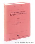 Pearson, J. D. - Oriental Manuscripts in Europe and North America.
