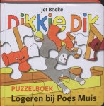 Jet Boeke - Dikkie dik puzzelboek logeren bij poes muis