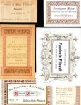 TYPE FOUNDRY - Ten 19th century business cards from type foundries.