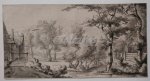 JOSI, CHRISTIAAN, - Landscape with two farmhouses