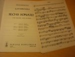 Fontana; Giovanni Battista (1571–1630) - 6 Sonaten; Helft II; Sonata Terza / Sonata Quarta