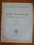 Deimel Ant. - Codex Hammurabi Textus Primigenius Vocabularium + Escriptus a Rud.. Wessely Denuo in Lucem Editus+ Tabula 1a