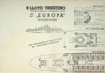 Lloyd Triestino - Deckplan Lloyd Triestino ms Europa
