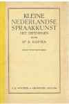 Rijpma, Dr. E. - Kleine Nederlandse spraakkunst met oefeningen Rijpma, Dr. E. - Kleine Nederlandse spraakkunst met oefeningen