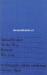 Beckett, Samuel - Samuel Beckett Werke III-4