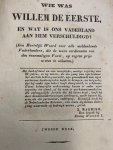 THORBECKE, JOANNES RUDOLPH, - Convolute concerning Thorbecke, Willem I and the constitution.