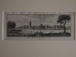 Heukelum. - Het Steedje Heukelum langs de Linge te zien, 1750.