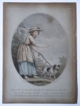 Gaugain, Thomas (1756-1810?) after Northcote, James (1746-1831) - Coloured etching and engraving/Gekleurde ets en gravure: BLIND GIRL OF THE ENVIRONS OF ROME.