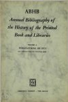  - Annual bibliogr. hist.printed book libr. serie