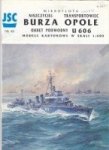 JSC - Ship Modelling cardboard Burza Opele U 606