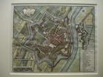 Tholen. Stadsplattegrond.. - Platte Grond der Stad Tholen gemeten door D.W.C. Hattinga anno 1744. Tholen. Stadsplattegrond.. - Platte Grond der Stad Tholen gemeten door D.W.C. Hattinga anno 1744.