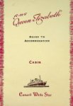 Cunard White Star - R.M.S. Queen Elizabeth, guide to accomodation