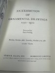  - An exhibition of ornamental drawings 1550-1900.