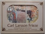 Larsson, Carl - Carl Larsson Frieze With beautiful pictures on four themes Summer in Sundborn - Our farm - Our family - Celebrations (vier losse bladen in drieeen gevouwen met daarop 3 platen