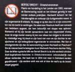 Brecht, Bertolt - Driestuiversroman (Ex.1)