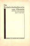 Ortt, Felix, - De relativiteitstheorie van Einstein. Geschetst voor wiskundig niet-geschoolden