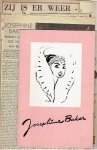BAKER, Josephine - BANTZINGER - Josephine Baker - Wereld Afscheidstournée - Theater Carré Amsterdam - van 9 t/m 15 mei 1956. - Programma. - [met meer dan 20 krantenknipsels].