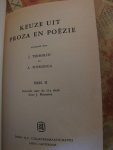 Terborch, J. en Wiersinga, A. - Keuze uit proza en poezie deel 1 & deel 2
