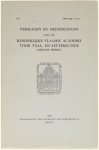 Foncke Robert G. Axters W. Braekman - Verslagen en Mededelingen van de Koninklijke Vlaamse Academie voor Taal- en Letterkunde (nieuwe reeks) Aflevering 1-2-3-4
