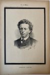 Braakensiek, Johan (1858-1940) - [Original lithograph/lithografie by Johan Braakensiek] Tj. van Holkema, 11 Januari 1891, 1 pp.