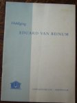 red. - (concertgebouw) Huldiging Eduard van Beinum.
