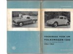 OLYSLAGER P. - Vraagbaak Volkswagen 1200 Coach, convertible, bedrijswagens, Karmann Gia