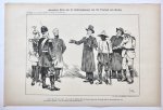 Braakensiek, Johan (1858-1940) - [Original lithograph/lithografie by Johan Braakensiek] Amerika's Nota aan de onderteekenaars van het Tractaat van Berlijn, 12 October 1902, 1 pp.