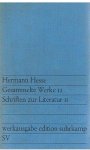 Hesse, Herman - Gesammelte Werke 12 - Schriften zur Literatur II